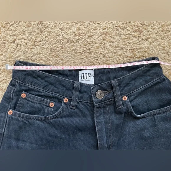 Urban Outfitters BDG Denim High Rise Wide Leg Puddle Jeans in Washed Black - Picture 10 of 12